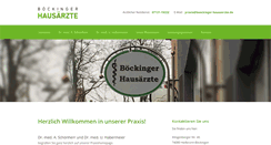 Desktop Screenshot of boeckinger-hausaerzte.de