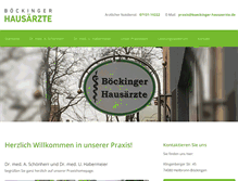 Tablet Screenshot of boeckinger-hausaerzte.de